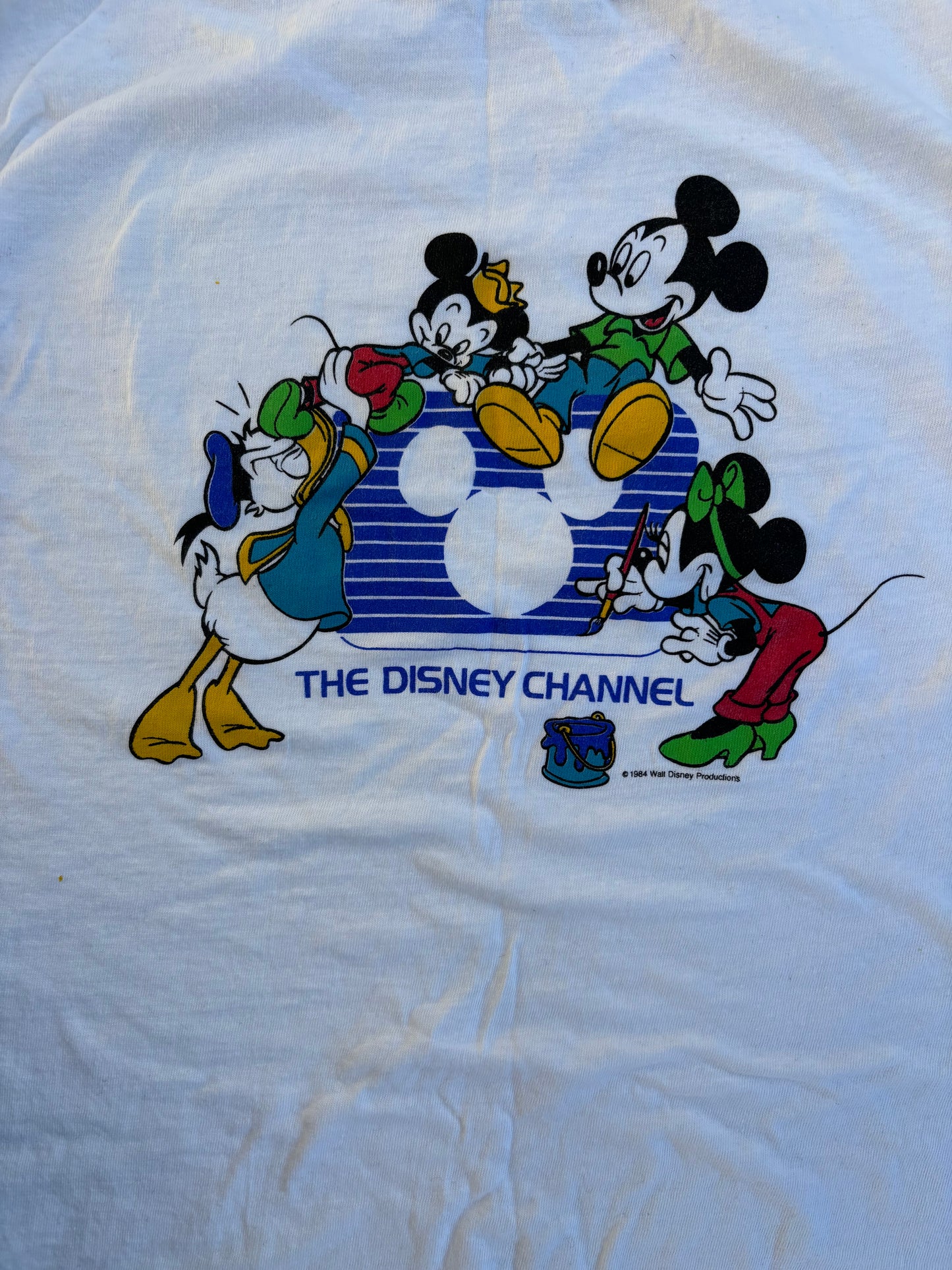 80s Walt Disney "The Disney Channel" Ringer T-shirt