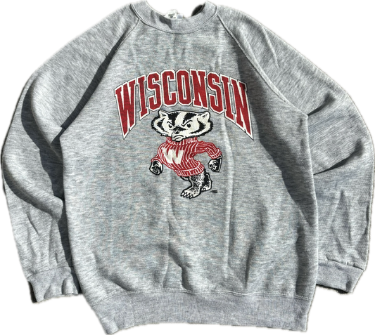 80s University of Wisconsin "Bucky Badger" Crewneck